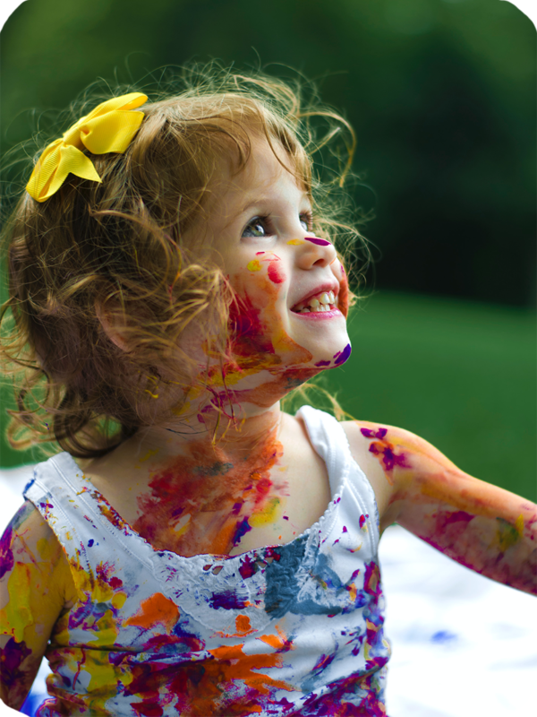 Child with Paint